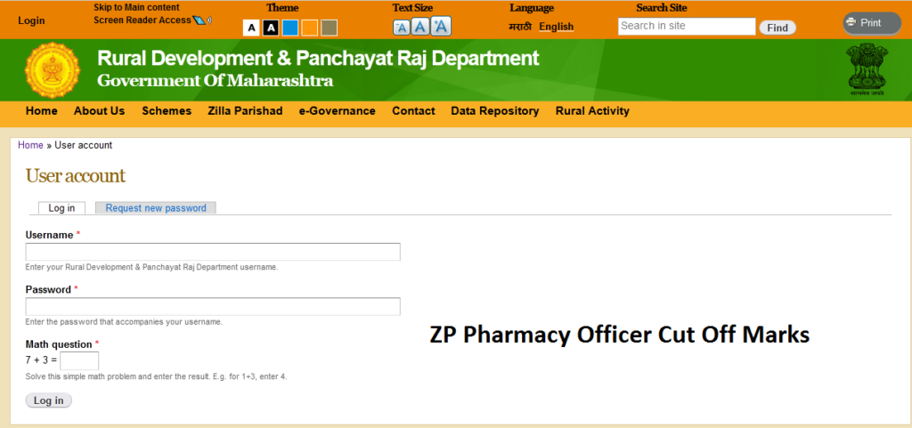 ZP Pharmacy Officer Cut Off Marks Download Online