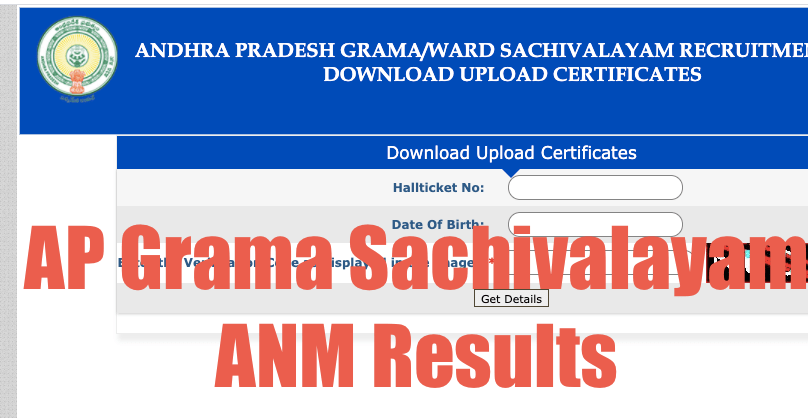 ap grama sachivalayam anm exam results 2024 check online merit list for anm