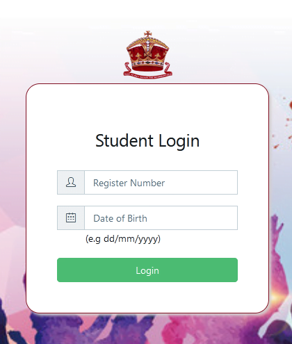 Sarah Tucker College Student Portal Results