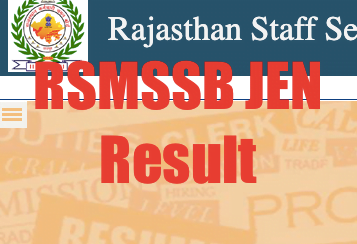 rsmssb junior engineer result 2023 - jen cut off marks & merit list