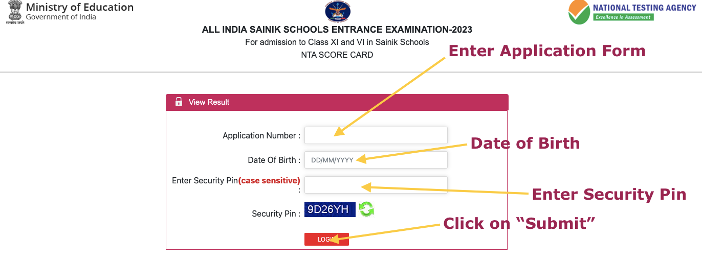 Sainik School Satara Merit List 2024 Download, Cut Off AISEE