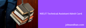 nielit scientific technical assistant admit card download 2023 hall ticket