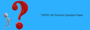 TNPSC AE Previous Question Paper
