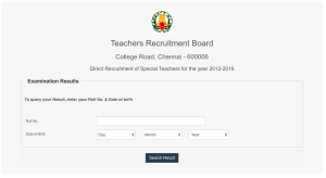 tn trb special teacher result 2024 merit list check online selection list