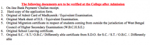 Falakata College Merit List 2020 Published