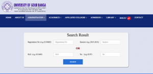 gour banga university result 2020 check online exam merit list publishing date marksheet west bengal