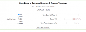 ts polycet hall tickets download 2023