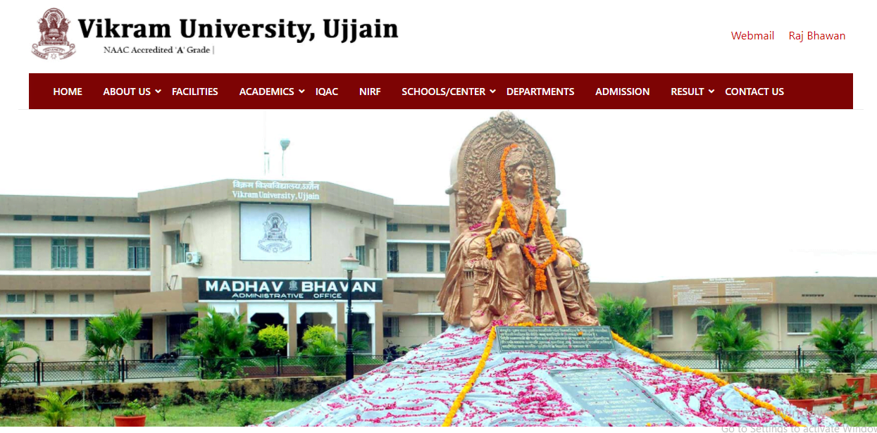 Vikram University Time Table 2024 ; BA BSc BCom 1st 2nd 3rd Year