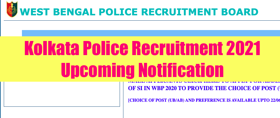 wbprb latest recruitment for kolkata police 2023 in upcoming days wbprb.applythrunet.co.in