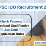 wbpsc ido recruitment notification 2025 advertisement for industrial development officer